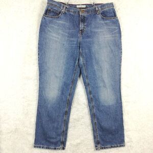 Tommy‎ Hilfiger Womens Jeans Y2K Straight Leg Blue Denim Medium Wash Plus 18